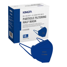 FFP2-Maske mit Nasenpolster einzeln verpackt - versch. Farben