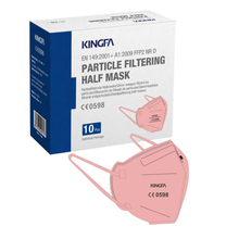 FFP2-Maske mit Nasenpolster einzeln verpackt - versch. Farben